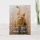 Meowy Weihnachten und Purfect Neujahr Katze Urlaub (Vorderseite)