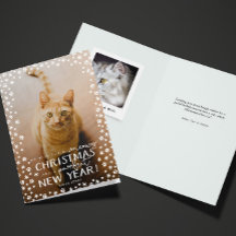 Meowy Weihnachten und Purfect Neujahr Katze Urlaub