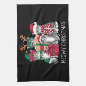 Meowy Weihnachts Cat Xmas Funny Cats Lover Geschirrtuch (Vertikal)