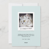 Meowy Weihnachts-Weihnachtskarte Feiertagskarte (Rückseite)