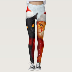 Meowy Weihnachts Winter Liebe Leggings