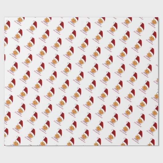 Meowy Weihnachtsgeschenk Wrap Geschenkpapier (Flach)