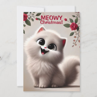 Meowy Weihnachtskarte Dankeskarte