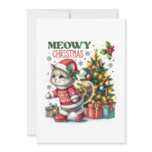 Meowy Weihnachtskarte