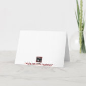 Meowy Weihnachtskarte Feiertagskarte (Rückseite)