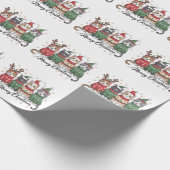 Meowy Weihnachtskatze Niedliche Katzen mit Santa C Geschenkpapier (Ecke)