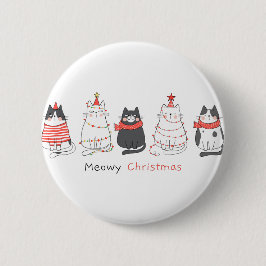 Meowy Weihnachtskatzen Button