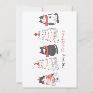 Meowy Weihnachtskatzen Feiertagskarte
