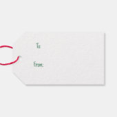 Meowy Weihnachtskatzen Geschenkanhänger (Rückseite Horizontal)