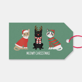 Meowy Weihnachtskatzen Geschenkanhänger