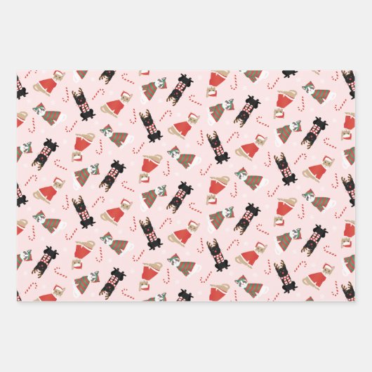 Meowy Weihnachtskatzen Geschenkpapier Set (Vorderseite 2)