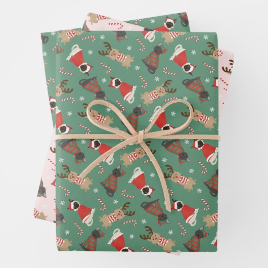 Meowy Weihnachtskatzen Geschenkpapier Set (Beispiel)