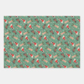 Meowy Weihnachtskatzen Geschenkpapier Set (Vorderseite)