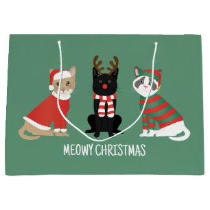 Meowy Weihnachtskatzen Große Geschenktüte