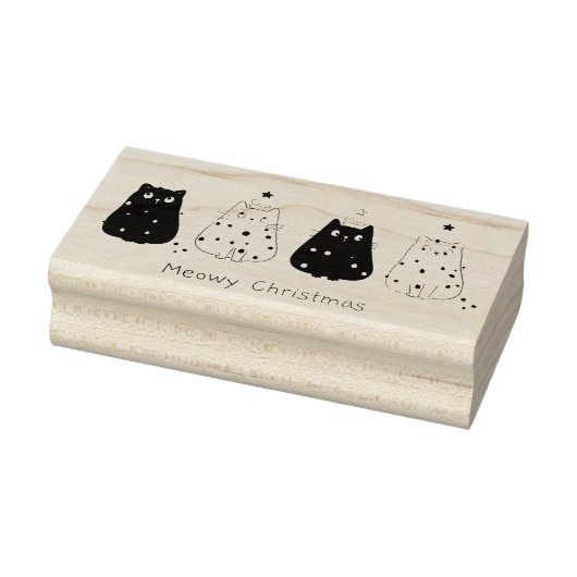 Meowy Weihnachtskatzen Gummistempel (Stempel)