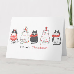 Meowy Weihnachtskatzen Karte