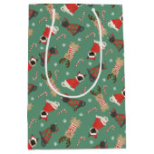 Meowy Weihnachtskatzen Mittlere Geschenktüte (Vorderseite)