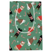 Meowy Weihnachtskatzen Mittlere Geschenktüte (Vorderseite)