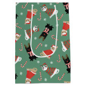 Meowy Weihnachtskatzen Mittlere Geschenktüte (Rückseite)