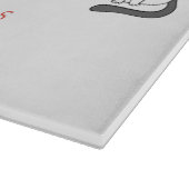 Meowy Weihnachtskatzen Schneidebrett (Ecke)