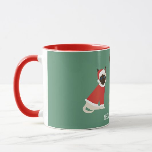 Meowy Weihnachtskatzen Tasse (Links)