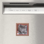 Meowy Weihnachtsrahmen anpassbare Kitty Magnet (In Situ (Geschirrspüler))
