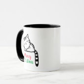 Meowy Weihnachtsschlafen Kitty Tasse (Vorderseite Links)