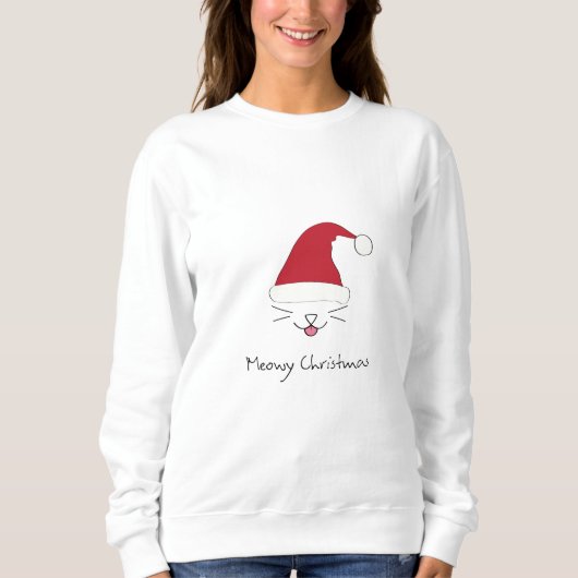 Meowy WeihnachtsSweatshirt Sweatshirt (Vorderseite)