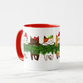Meowy WeihnachtsTasse Tasse (Vorderseite Links)