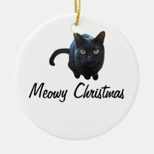 Meowy Weihnachtsverzierung Keramikornament