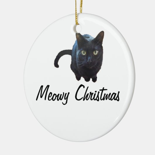 Meowy Weihnachtsverzierung Keramikornament (Links)