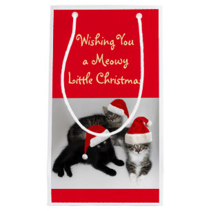 Meowy wenig Weihnachtsgeschenk-Tasche Kleine Geschenktüte