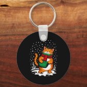 Meowy Xmas Cats Christmas Snow Kitten Funny For Ca Schlüsselanhänger (Vorderseite)