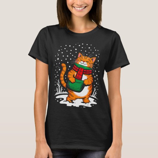 Meowy Xmas Cats Christmas Snow Kitten Funny For Ca T-Shirt (Vorderseite)