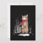 Meowy Xmas Cats Christmas Snow Kitten Funny Gift  Einladung (Vorderseite)