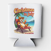 Meowy Xmas Summer Christmas In July Chillin Cool C Dosenkühler (Vorderseite)