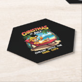 Meowy Xmas Summer Christmas In July Chillin Cool C Untersetzer (angewinkelt)