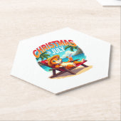 Meowy Xmas Summer Christmas In July Chillin Cool C Untersetzer (angewinkelt)