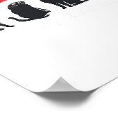 Meowys Christmas Black Cat Weihnachtsmannmützen pr Poster (Ecke)