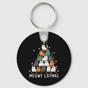 Meowys Christmas Squad Cat Weihnachtsmannmützen pr Schlüsselanhänger