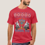 Meowzel Tov Chanukah Jüdischer Cat Owner Ugly Hanu T-Shirt<br><div class="desc">Meowzel Tov Chanukah jüdische Katze Eigentümer Ugly Hanukkah .Kat Weihnachtsbaum Funny Meowy Katmas Design. Dieses Bild mit Bonbons,  Geschenken,  einer Weihnachtsmannmütze und einem Schal für die Winterferien ist für fröhliche und fröhliche Männer,  Frauen,  Jungs,  Mädels,  Kätzchen,  Kitten,  Pelzeltern oder Haustierbesitzer gedacht.</div>
