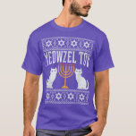 Meowzel Tov Chanukah Jüdischer Cat Owner Ugly Hanu T-Shirt<br><div class="desc">Meowzel Tov Chanukah Jüdischer Katzenbesitzer Ugly Hanukkah Geschenk T - Shirt.</div>