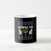 Meowzel Tov Chanukah Juwish Cat Owner Ugly Kaffeetasse (Mittel)