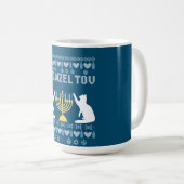 Meowzel Tov Chanukah Kaffeetasse (VorderseiteRechts)