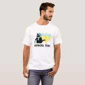 Meowzel Tov Funny Hanukkah Black Cat Funny Jewish T-Shirt (Vorne ganz)