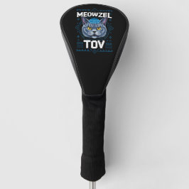 Meowzel Tov Hanukkah Juwish Cat Holiday Golf Headcover