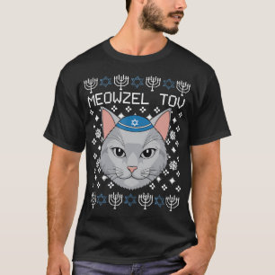 Meowzel Tov Hässliches Hanukkah Chanukah Jüdisch T-Shirt