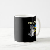 Meowzel Tov Jewish Cat Funny Hanukkah Chanukah Pjs Kaffeetasse (VorderseiteRechts)
