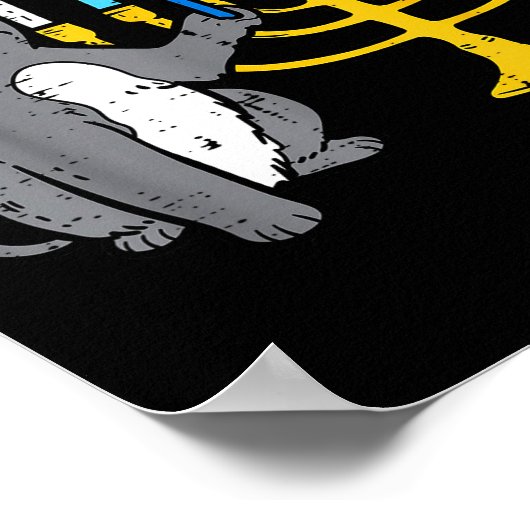 Meowzel Tov Jewish Cat Funny Hanukkah Chanukah Pjs Poster (Ecke)