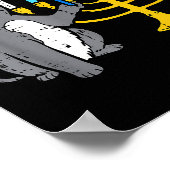 Meowzel Tov Jewish Cat Funny Hanukkah Chanukah Pjs Poster (Ecke)